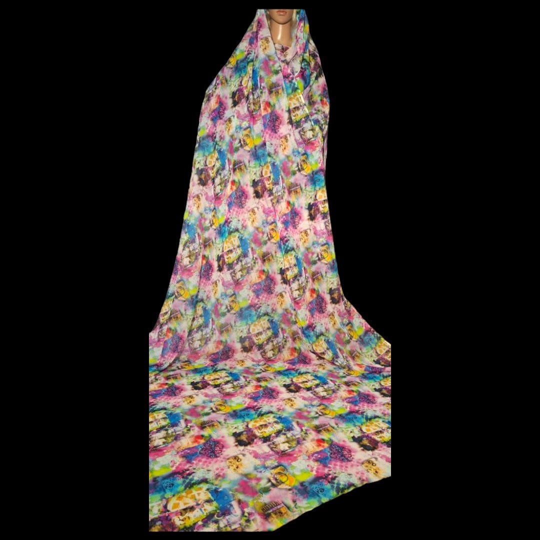 Voile imprimé - P23 Dessin 4